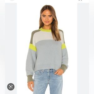 Rag & Bone Lilou Colorblock Crewneck Sweater XXS New